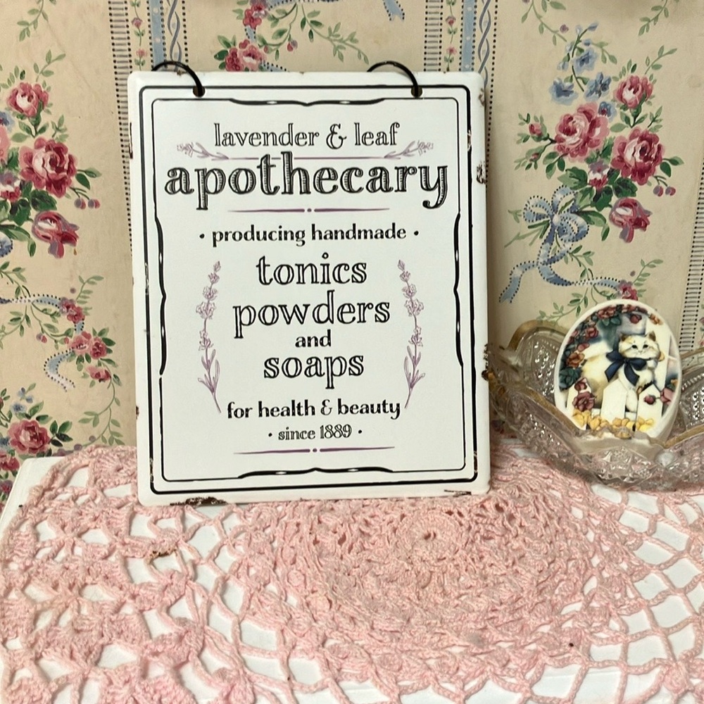 NWT Metal Apothecary Sign
